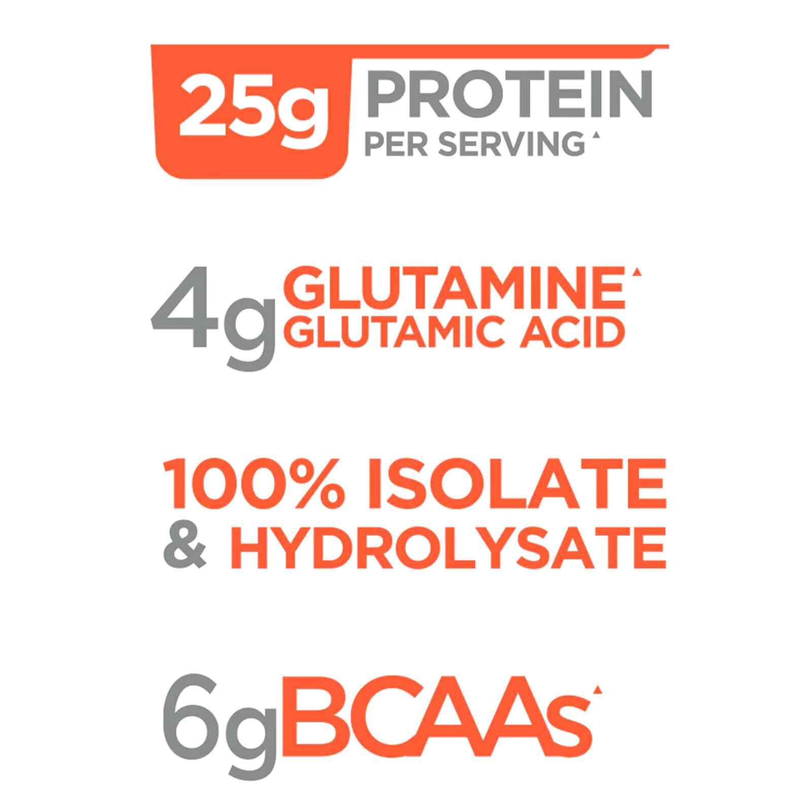 RULE 1 Protein 60 serv Dark Chocolate Whey Protein Isolate Hydrdolysate 4.3 lb