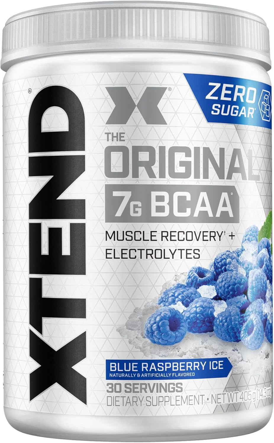 Original BCAA Powder Blue Raspberry Ice, Sugar Free Post Workout Muscle Recov…