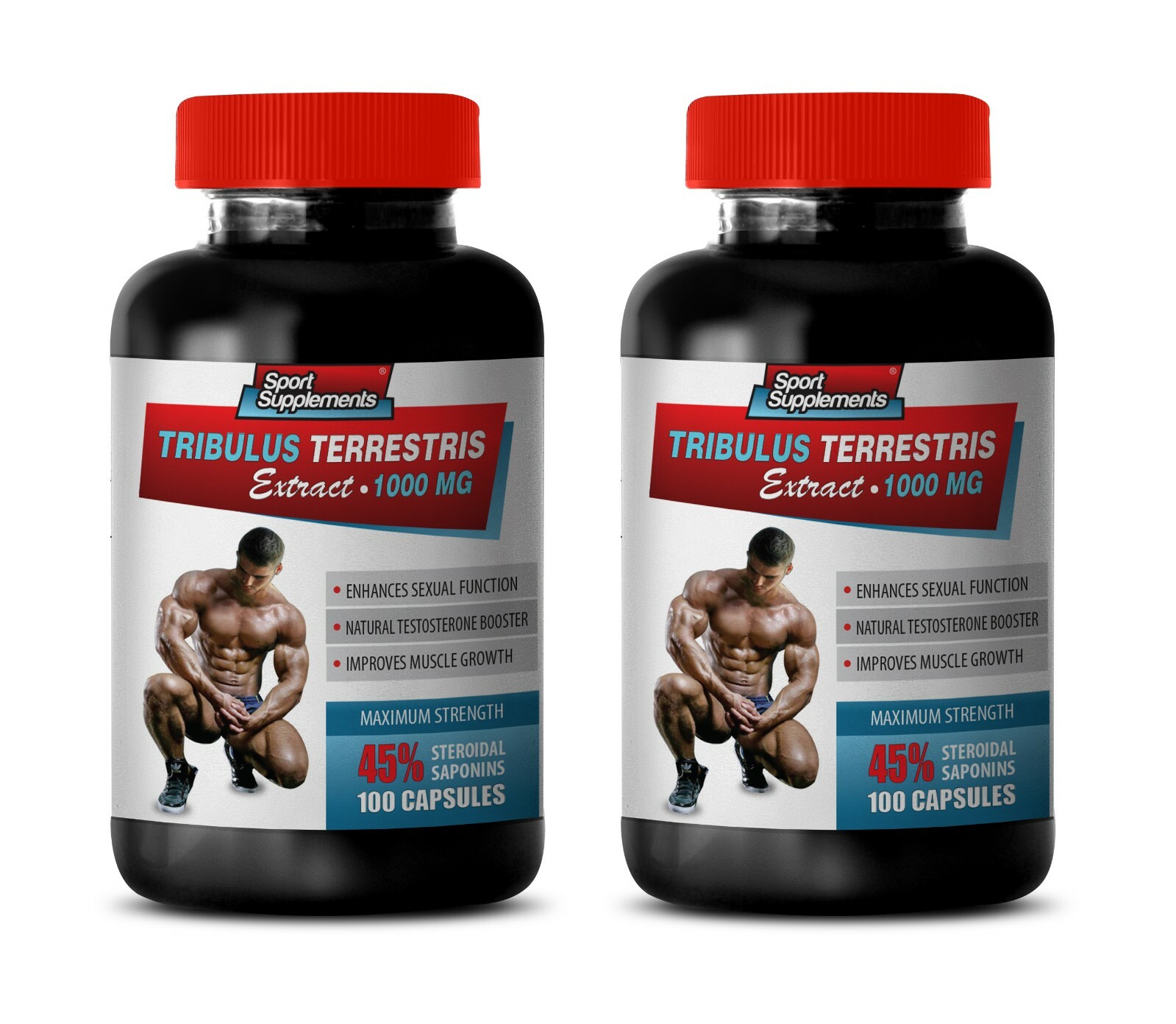 booster pills TRIBULUS TERRESTRIS 45% natural testo booster 2 Bottles 200 Caps
