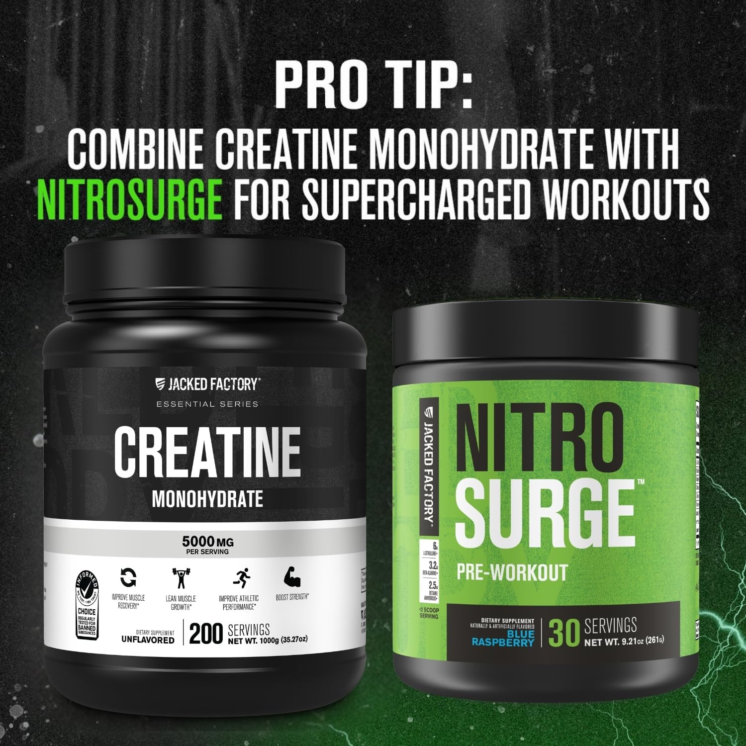 Creatine Monohydrate Powder 1000g – 5g Daily Creatine Supplement for Men and Wom
