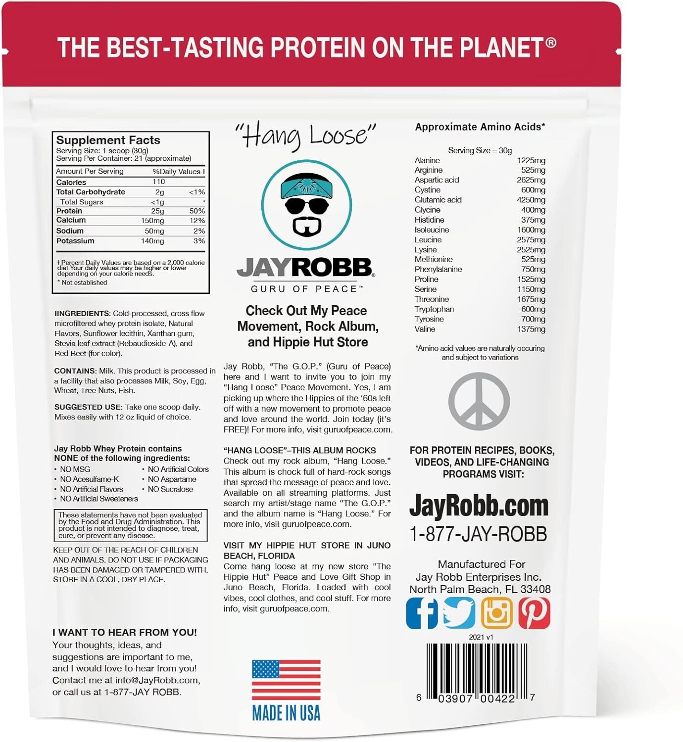 Jay Robb Whey Isolate Protein Powder – Keto, Low Carb, Gluten Free