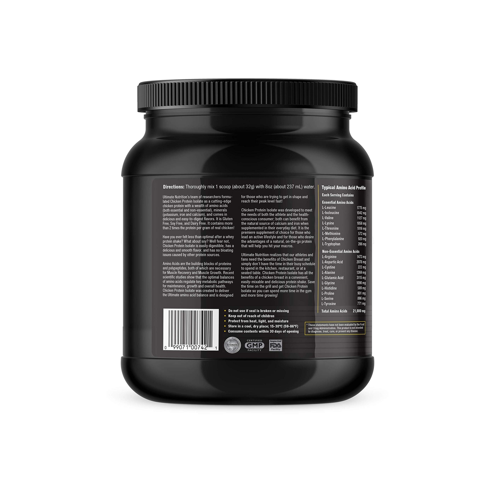 Chicken Protein Isolate 21g Protein Per Scoop (Strawberry Punch, 14 Servings)