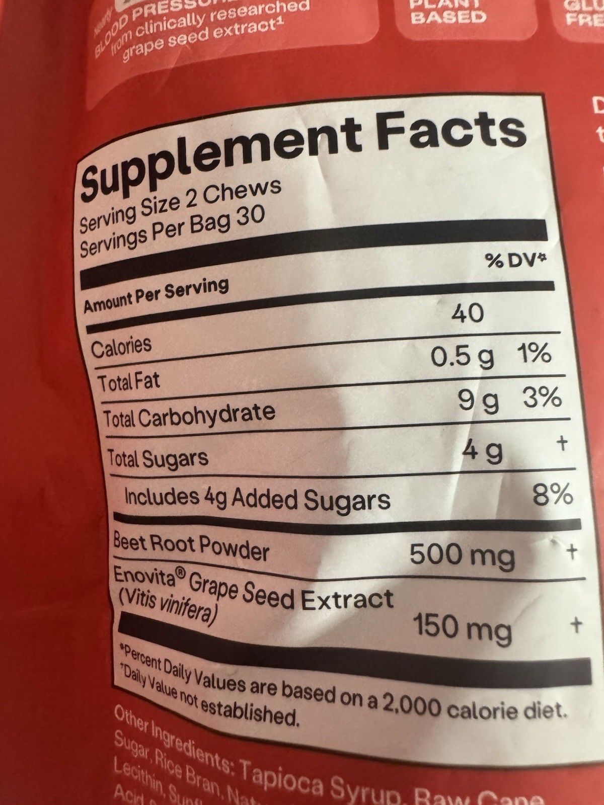 HumanN – SUPER BEETS Heart Chews, Pomegranate, 60 Count, New & Sealed, Exp 04/27