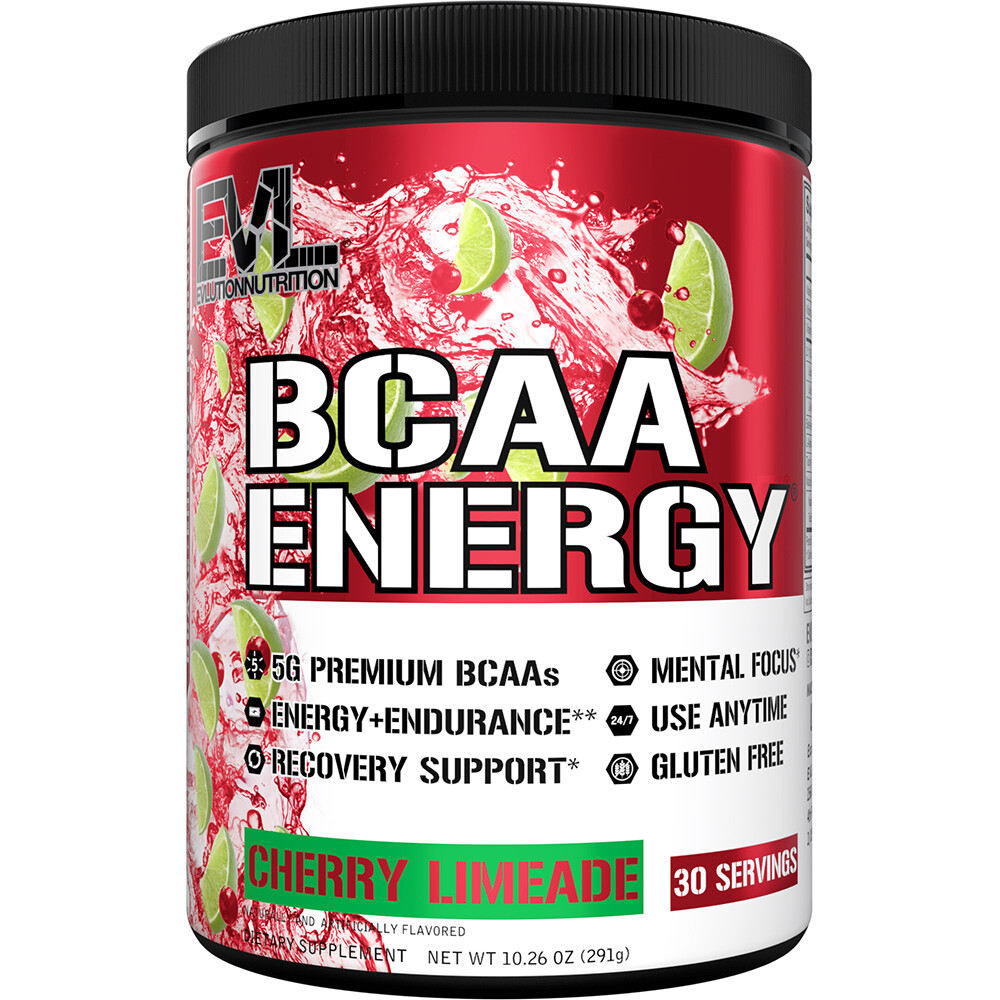 EVL BCAA Energy Most Powerful Amino Acid Pre Workout Powder for Energy, Recovery