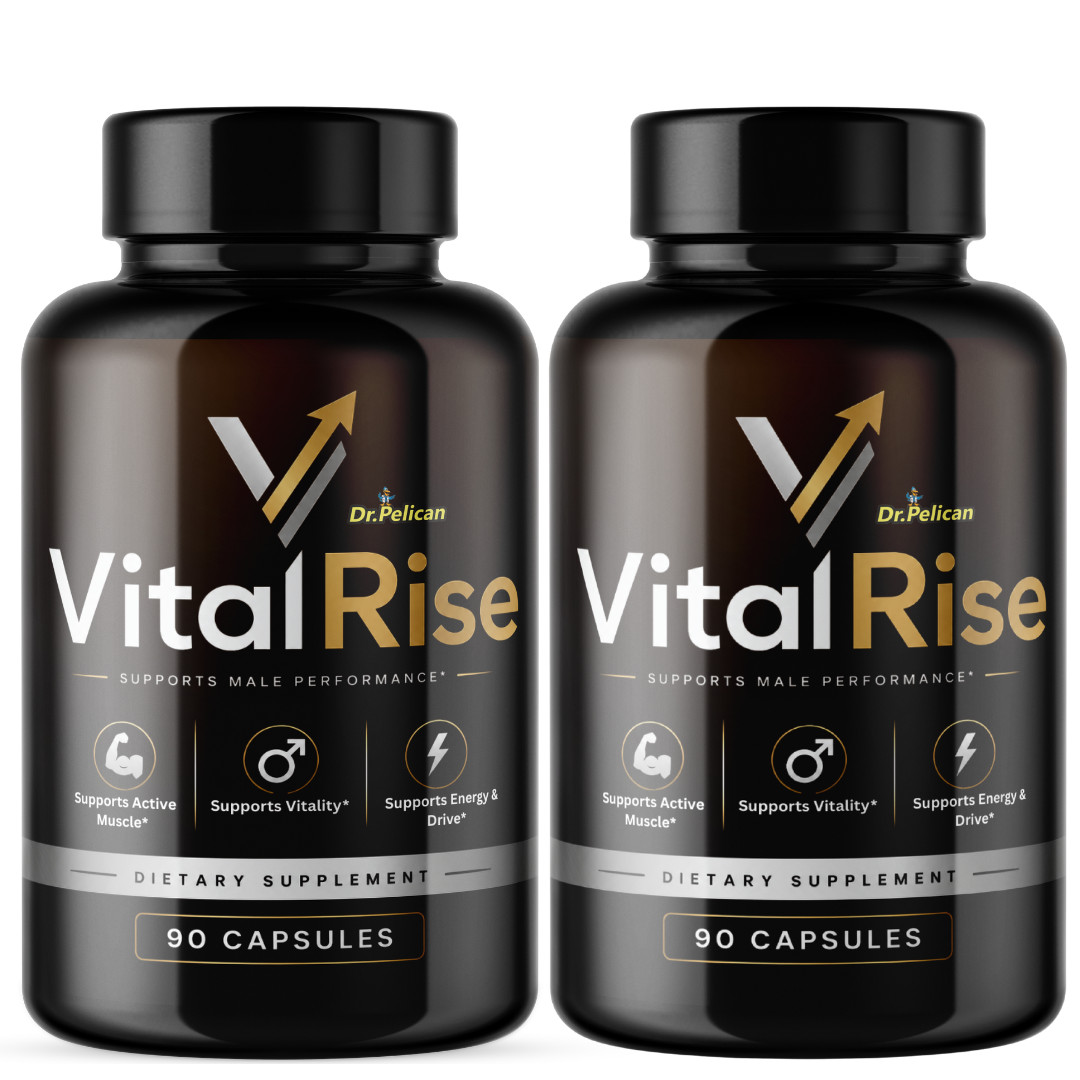 Vital Rise- Bodybuilding & Men’s Health Support- 2 Bottles- 180 Capsules