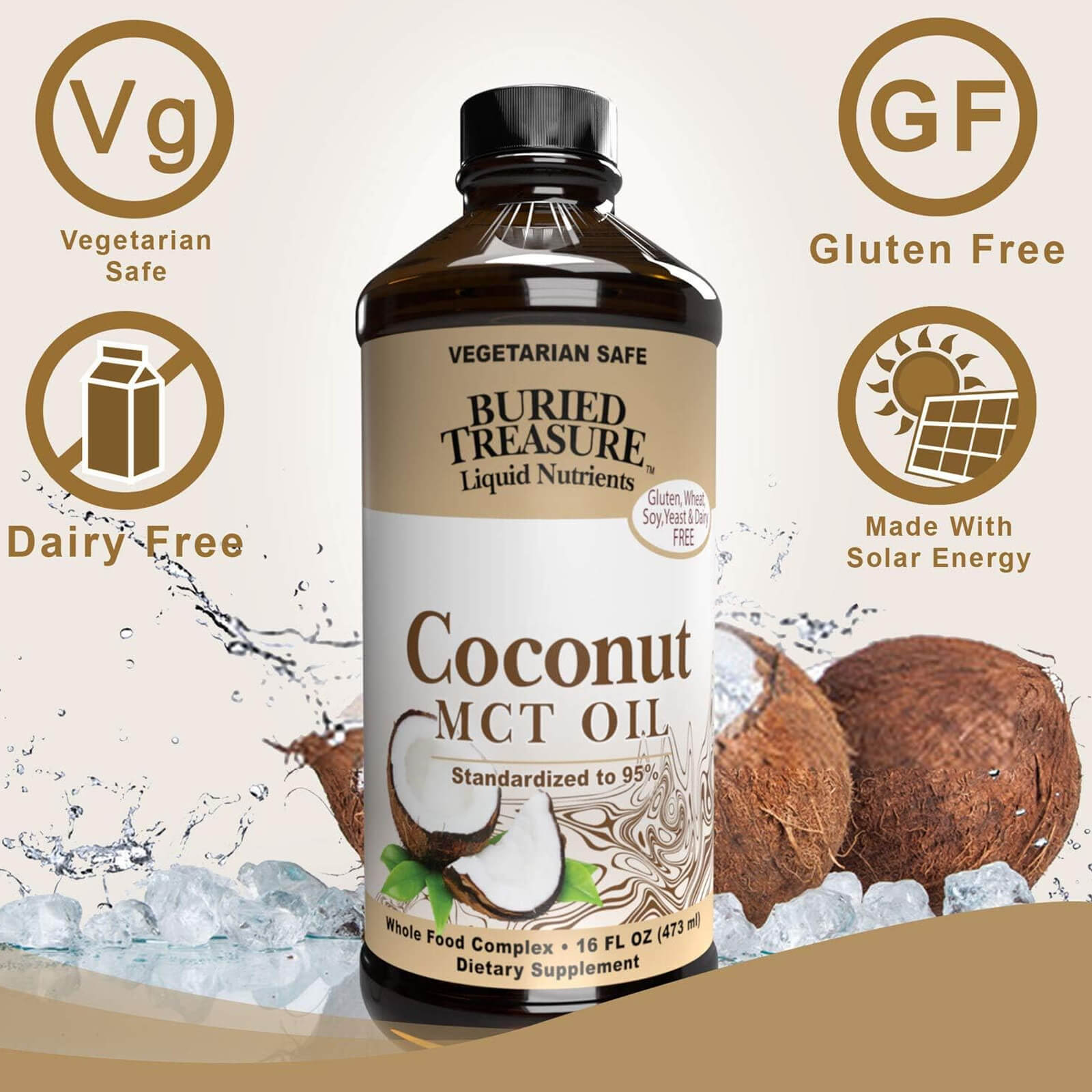 Buried Treasure Coconut Oil MCT 16 fl oz