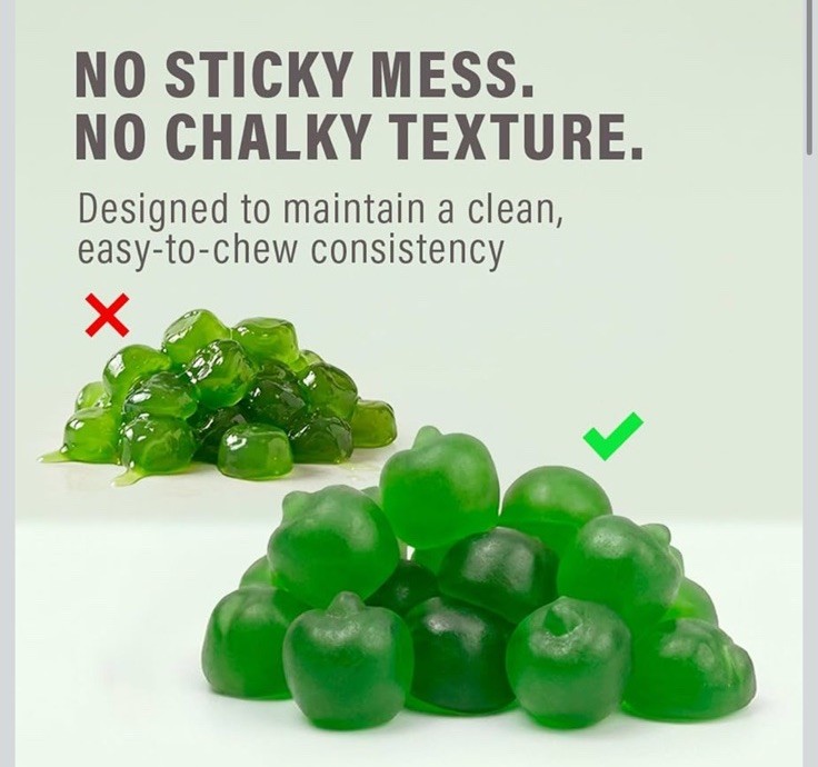 PLANT.O NUTRITION Creatine Monohydrate Gummies Sugar Free 120 Count Green Apple