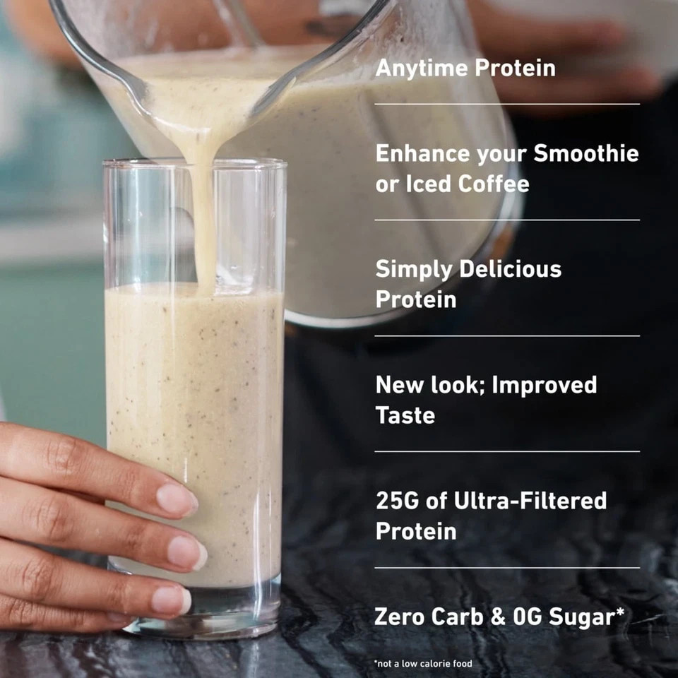 Isopure Zero Carb 100% Whey Protein Isolate Vanilla Protein Powder, 25g