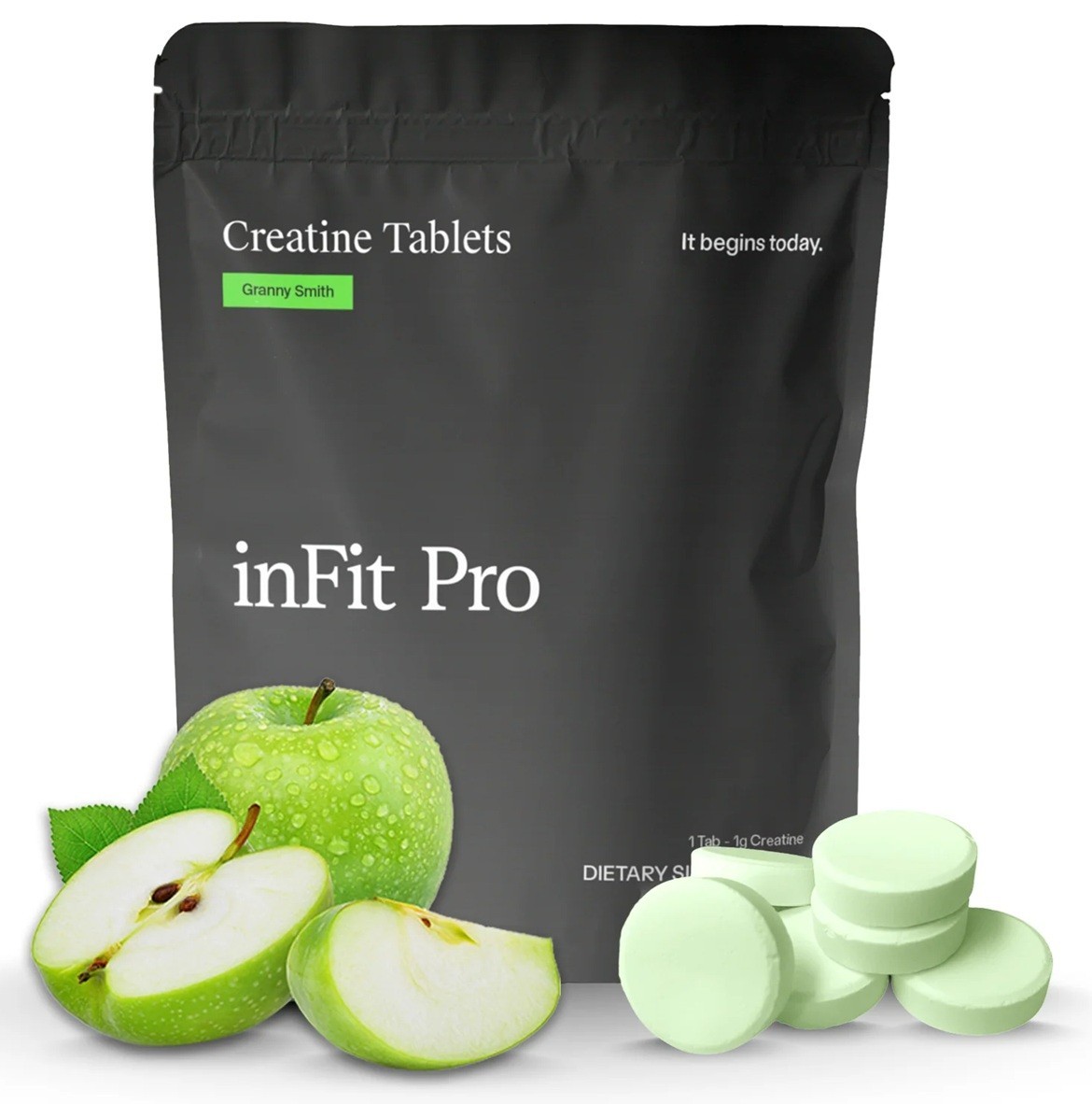 INFIT PRO – Creatine Tablets (Sour Apple) 120ct 1g/tablet