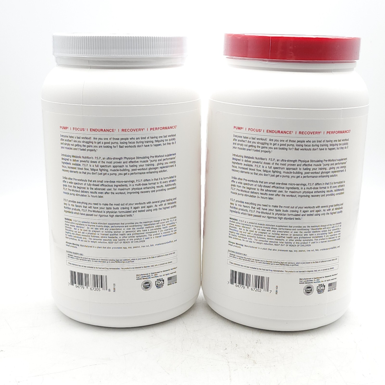 METABOLIC NUTRITION P.S.P. Energy Non-Stimulant Pre-Workout Supplement