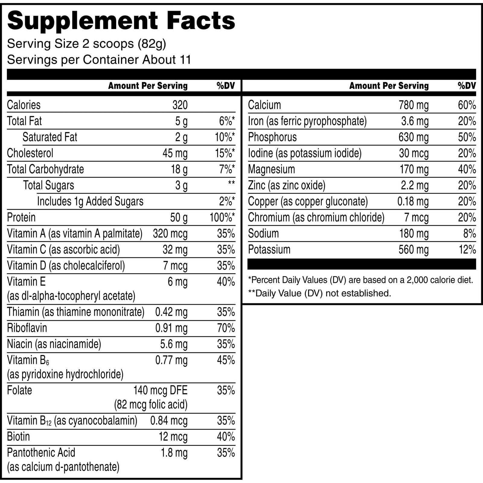 Pro Series Protein Powder, Intense Vanilla, 50G Protein, 2 Pound