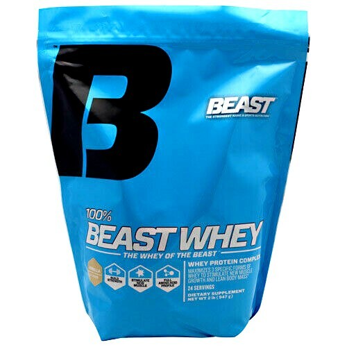 Beast Whey Protein 2 Lbs Vanilla Flavor, 25 G./serving 24 serving