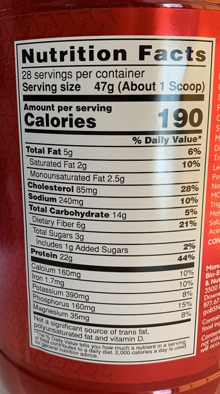 BSN SYNTHA-6 Whey Protein Powder Chocolate Milkshake – 2.91 lb 28 Servings 01/28
