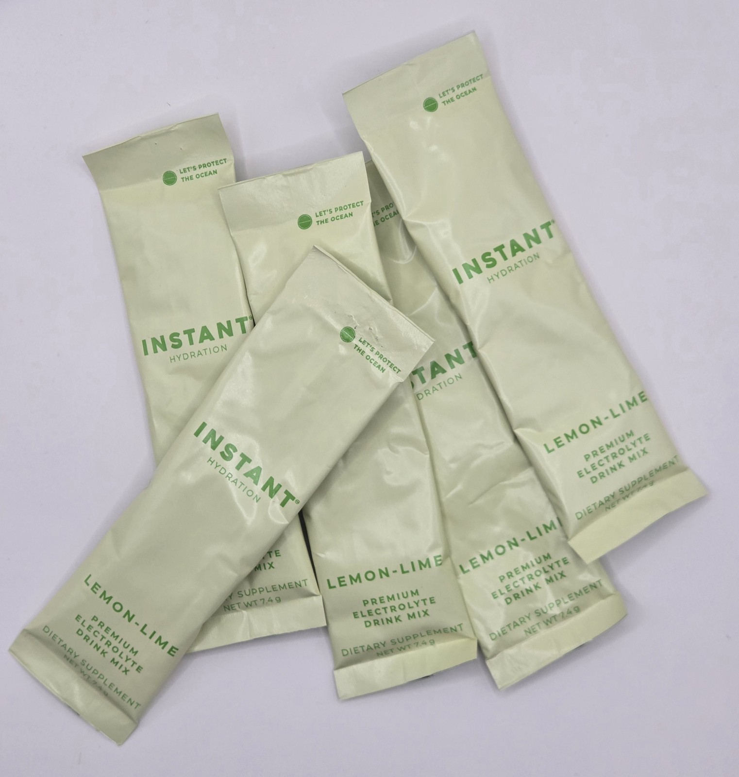 Instant Hydration Electrolyte Powder Packets Lemon Lime – 25 Packets-NEW