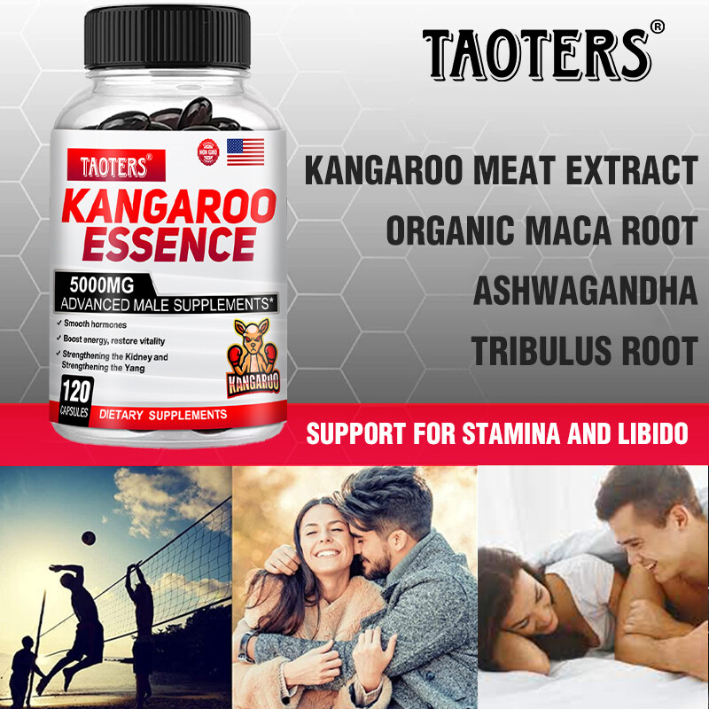 New Zealand Kangaroo Essence w/ Maca 120 Capsules Support Men’s Health – NEW