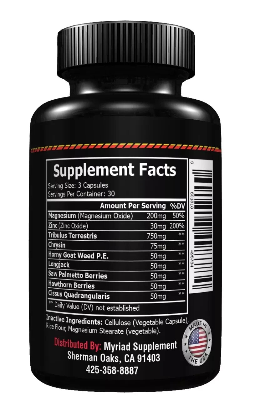Testosterone Booster For Men Male Enhancement Estrogen Blocker Test Boost Pills