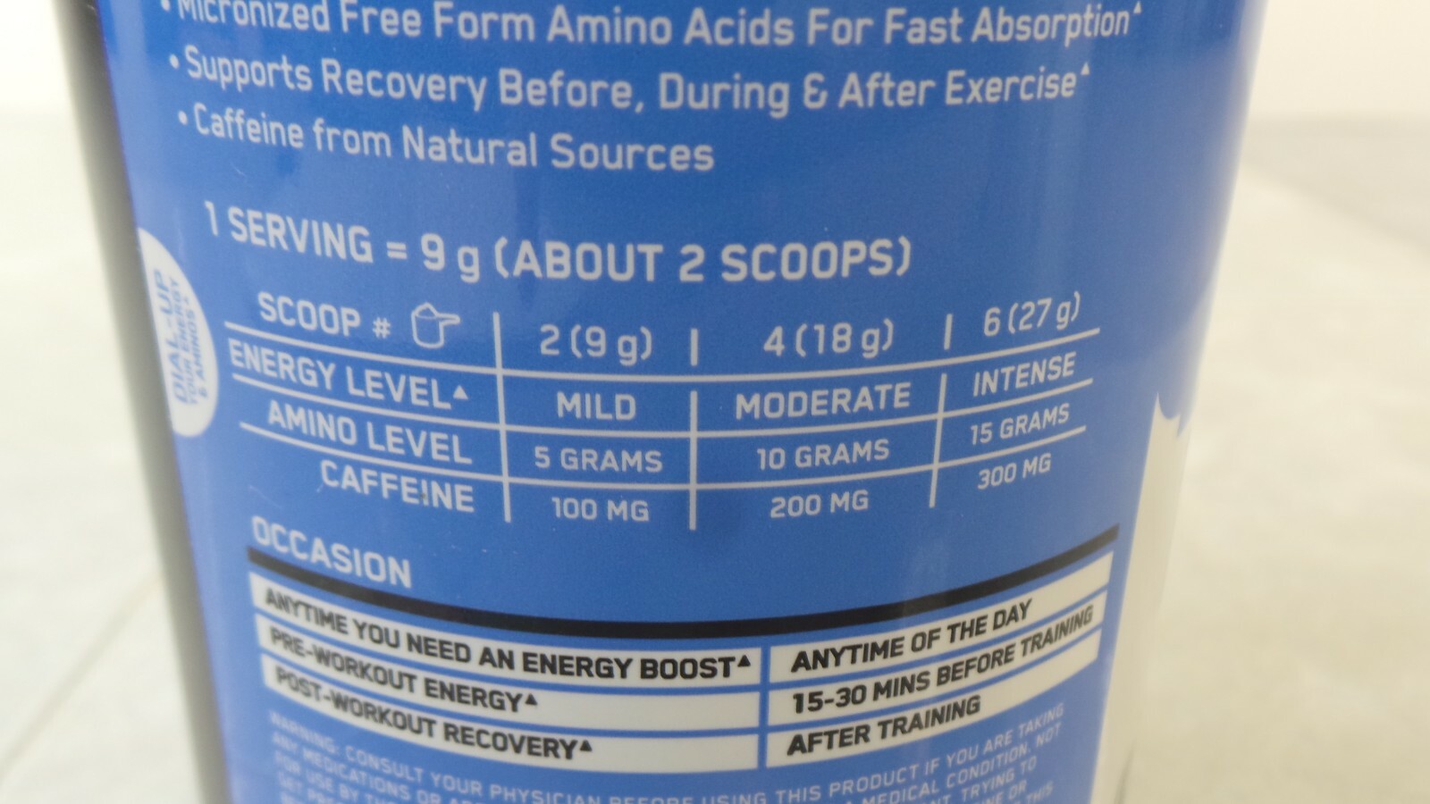 Optimum Nutrition Essential Amino Energy Blueberry Lemonade 270g EXP 11/22