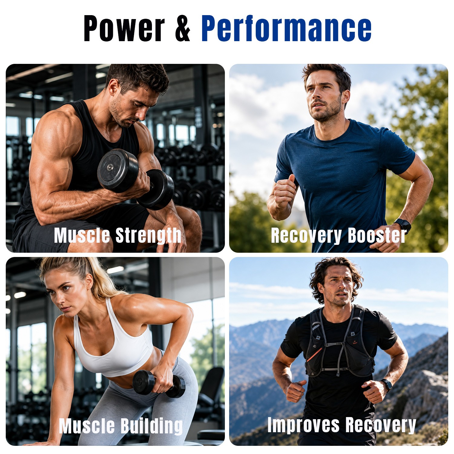 Creatine Monohydrate 2250mg Supports Muscle Strength Energy Workout Performance