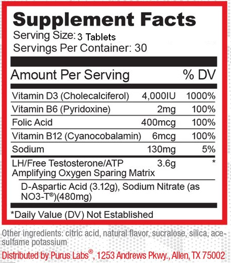 Purus Labs D-POL – Build Lean Muscle – 90 Tabs – V1 – Original Formula!!