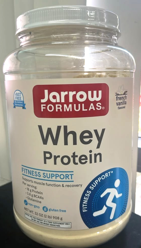 Jarrow Formulas French Vanilla Whey Protein 32oz 2lb FITNESS SUPPORT EXP 9/27