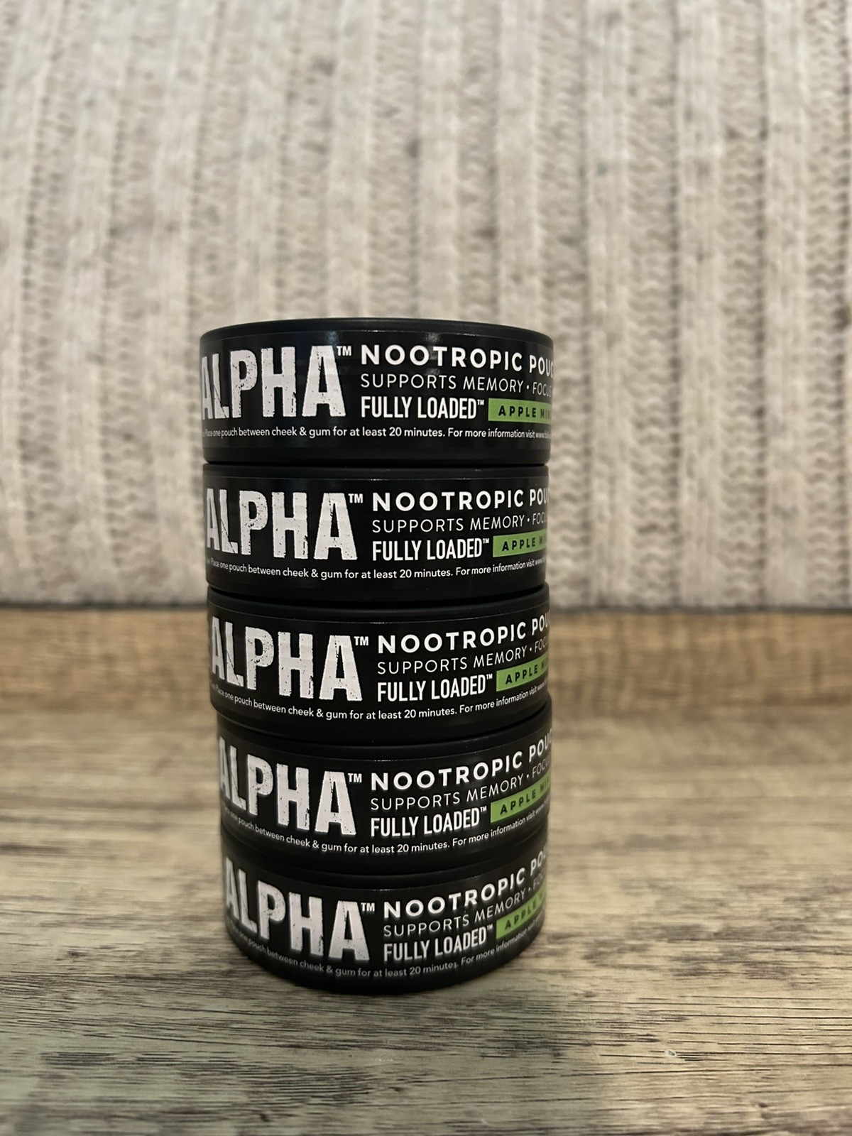 Fully Loaded Alpha Fuel Nootropic Pouches (Apple Mint) Nootropic Energy 5 pack