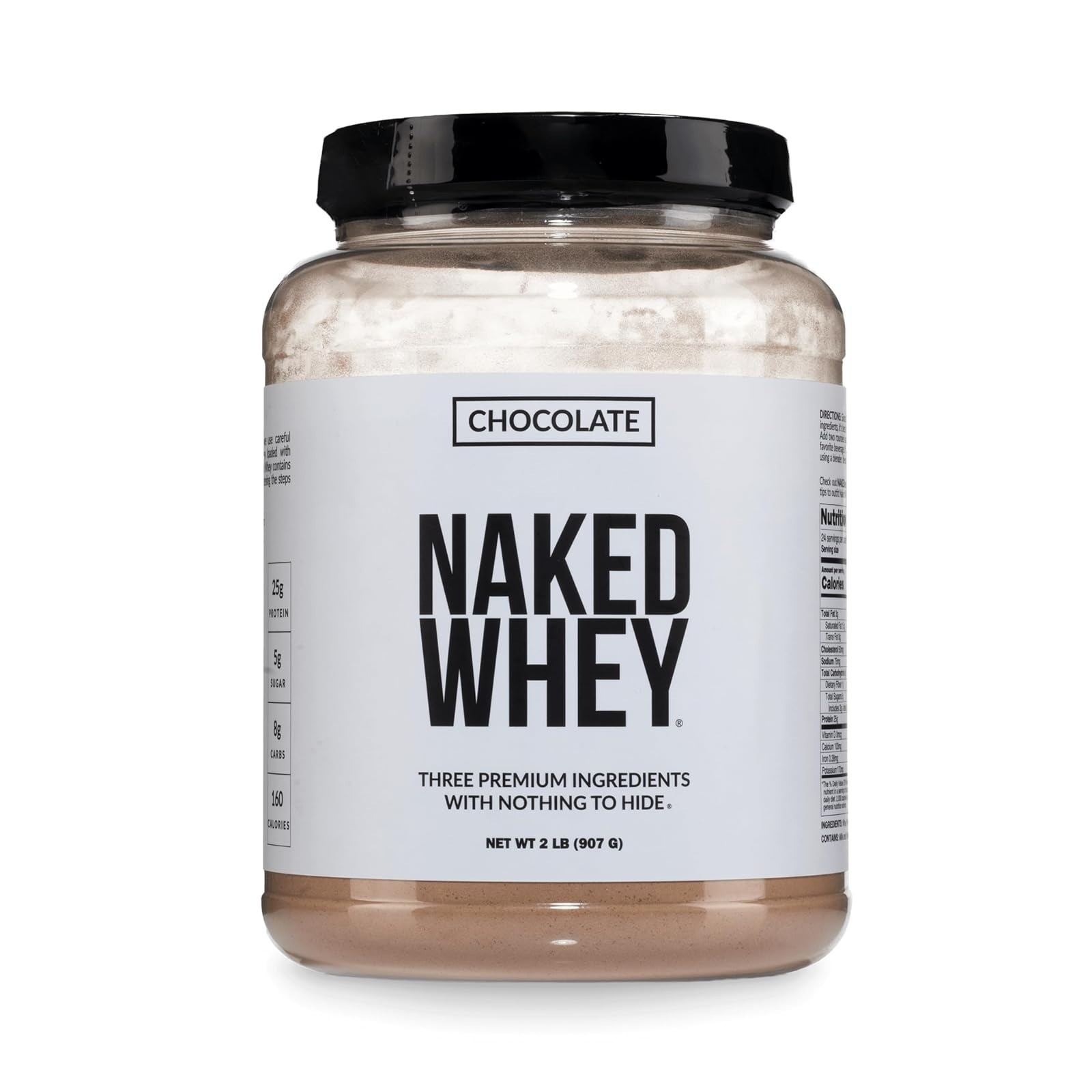 NAKED Vanilla Whey Protein 1Lb – All Natural, Grass Fed, Muscle Growth