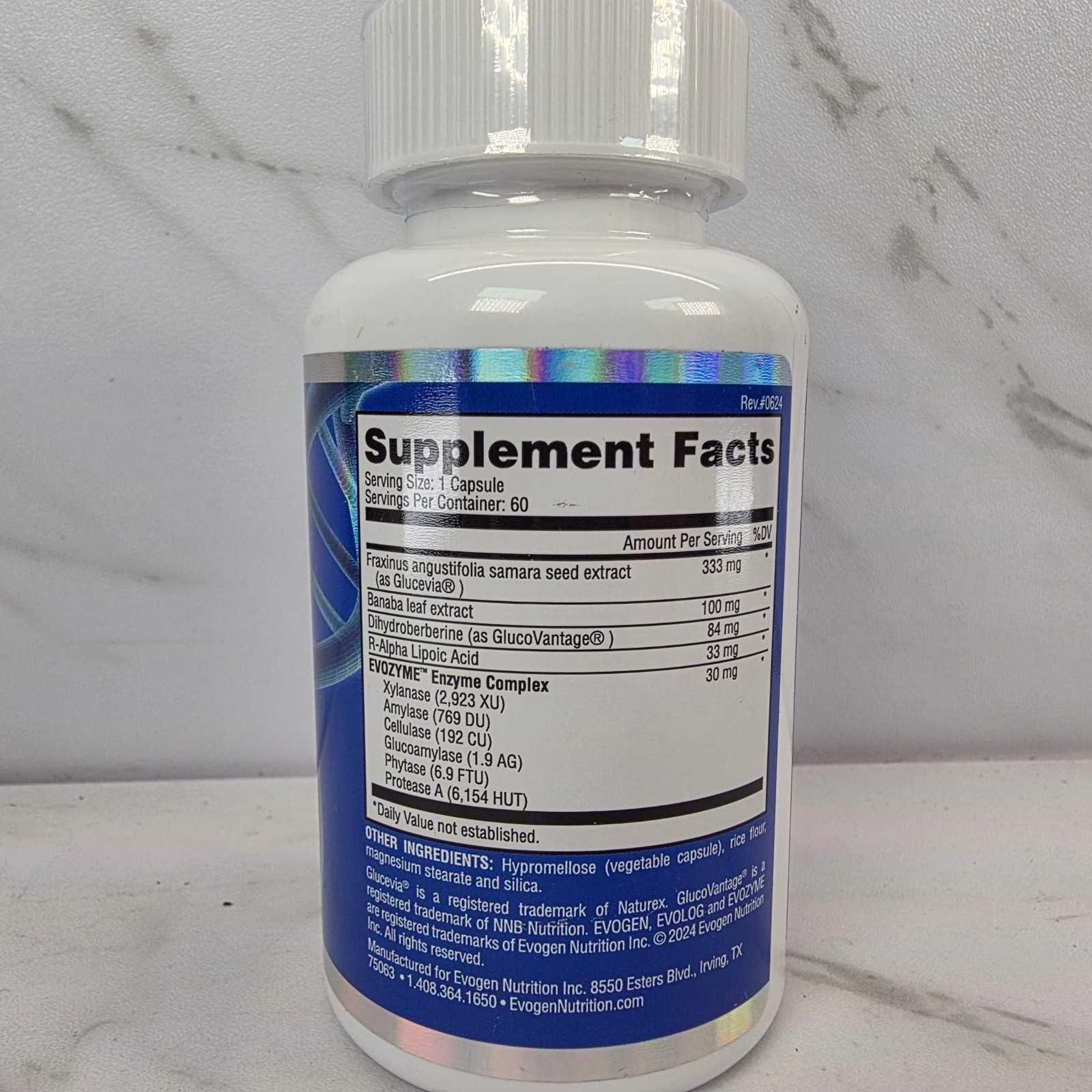 Evogen EVOLOG Elite Nutrient Partition Agent Digestion Glucose Muscle EXP 09/26