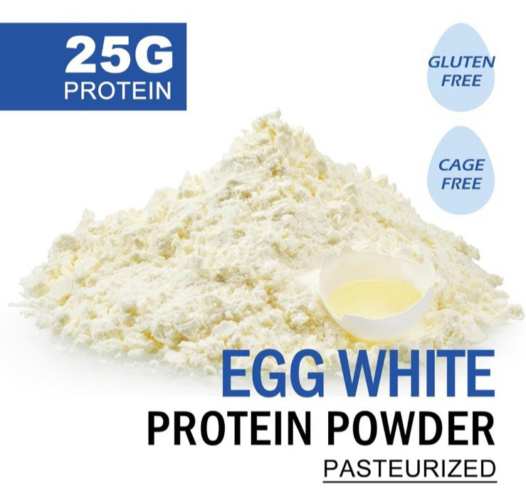 Egg White Protein Powder Pasteurized No Additives, High Protein, 8 oz. Bag