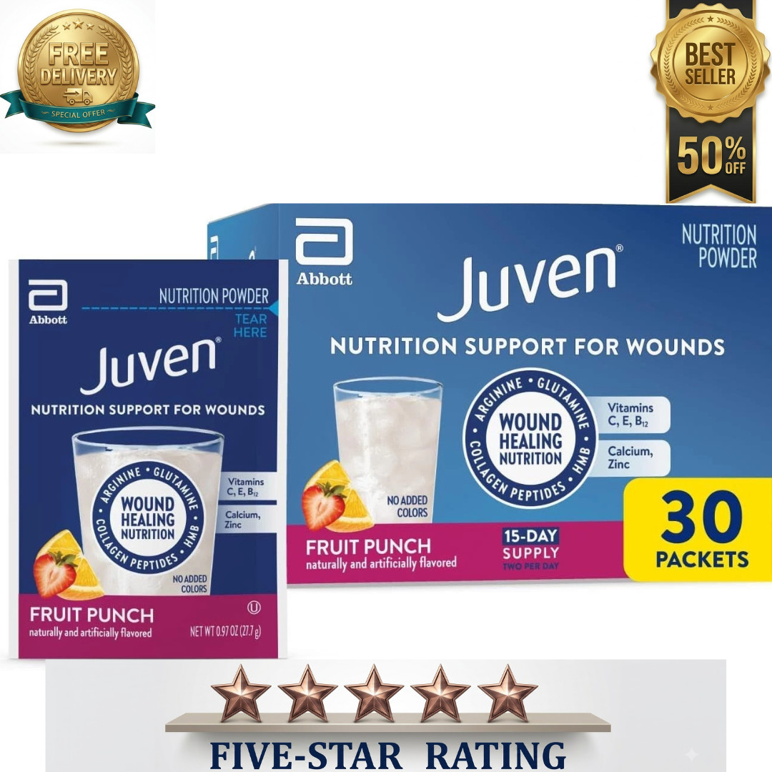 Abbott Juven Therapeutic Nutrition Powder, Fruit Punch Flavor, 30 Packets