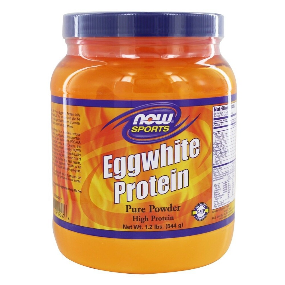 NOW Foods Eggwhite Protein 100% Pure, 1.2 lbs.