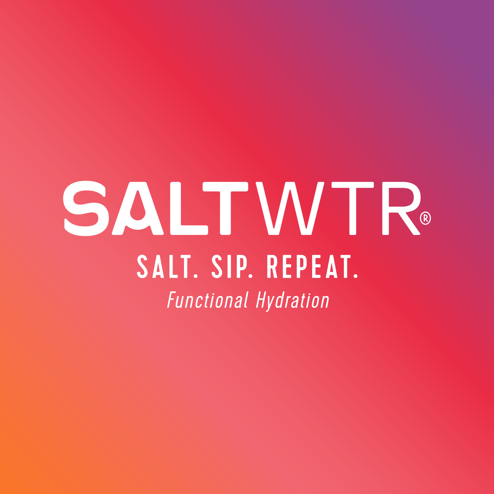 SaltWTR Functional Electrolyte Hydration Drink Mix – Immune Support 30 Pack
