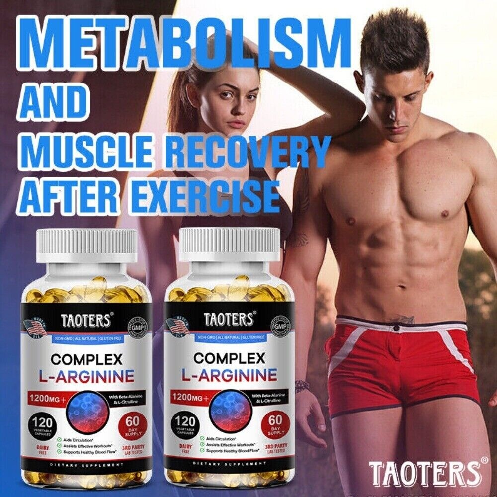 L-Arginin Complex Nitric Oxide, Testosteron Booster, Men’s Health Support