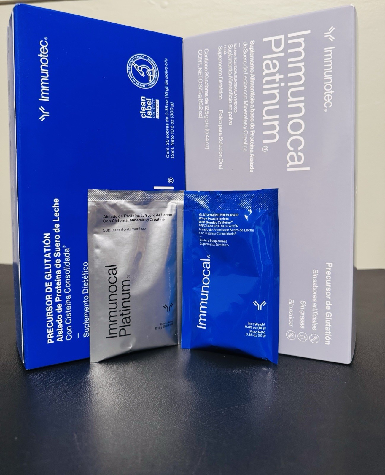 Immunocal Classic 1 ( Blue ) & 1 Platinum : 2 BOXES – 60 Pouches.