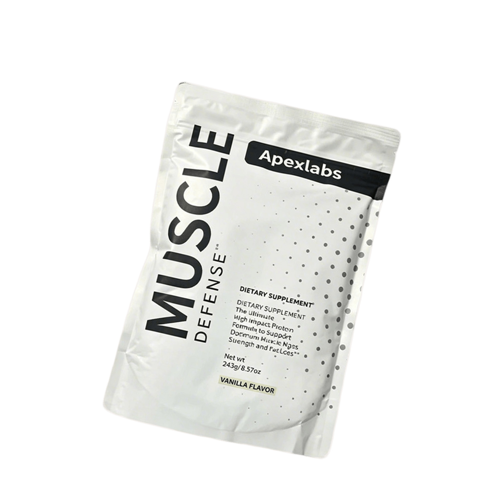 Muscle Defense Dietary Supplement, Vanilla – 8.57 oz – New
