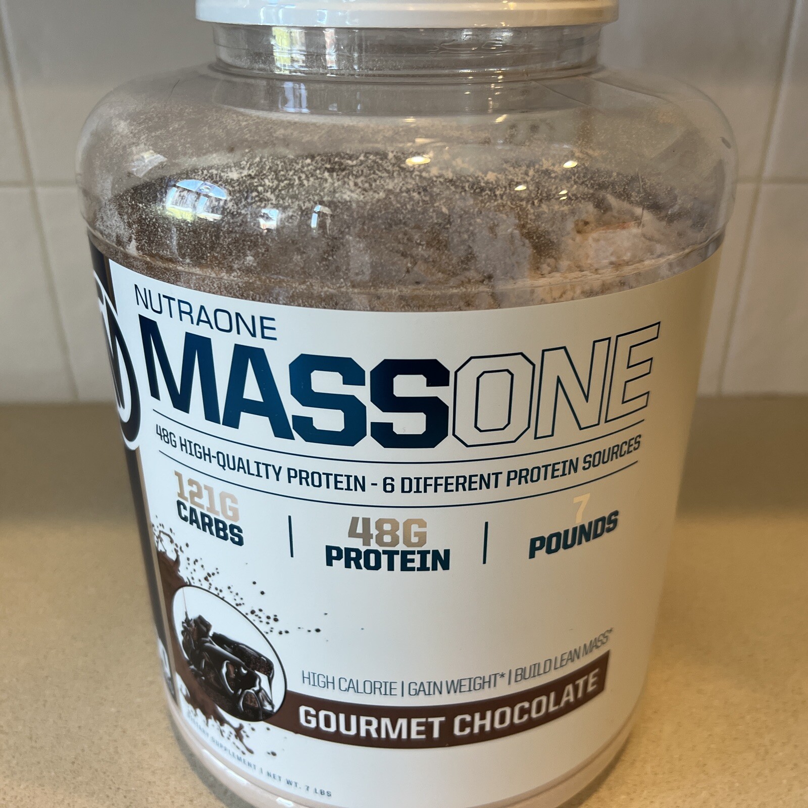 Massone Mass Gainer Protein Powder by NutraOne – Gain Mass Protein Meal 7 Lbs