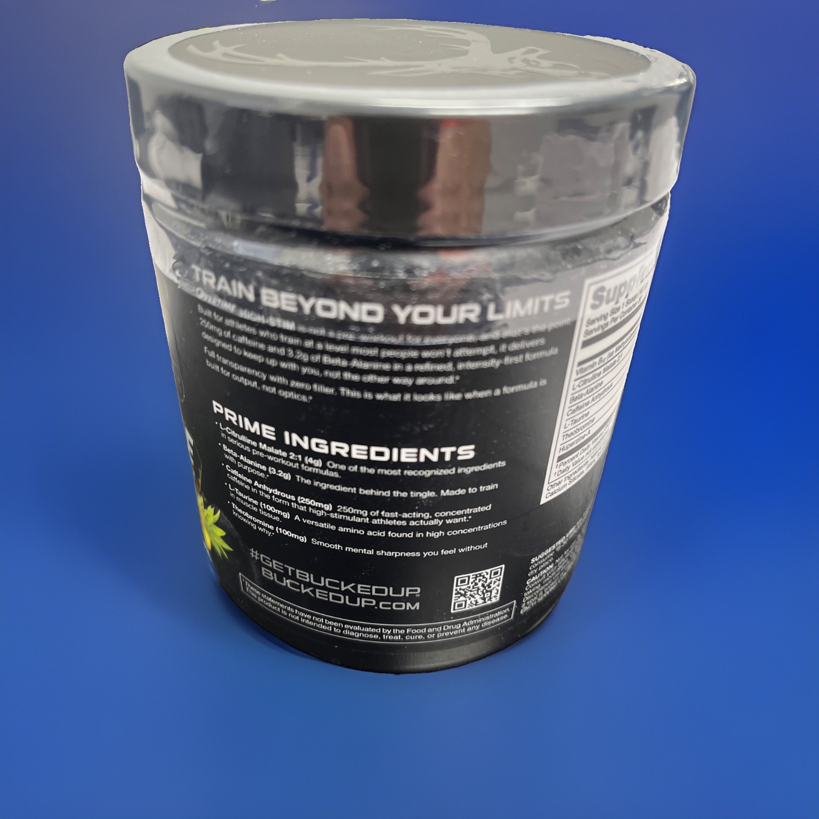 BUCKED UP OVERTIME HIGH-STIM PRE-WORKOUT PINEAPPLE MANGO 30 SERVINGS 10.7OZ 303G