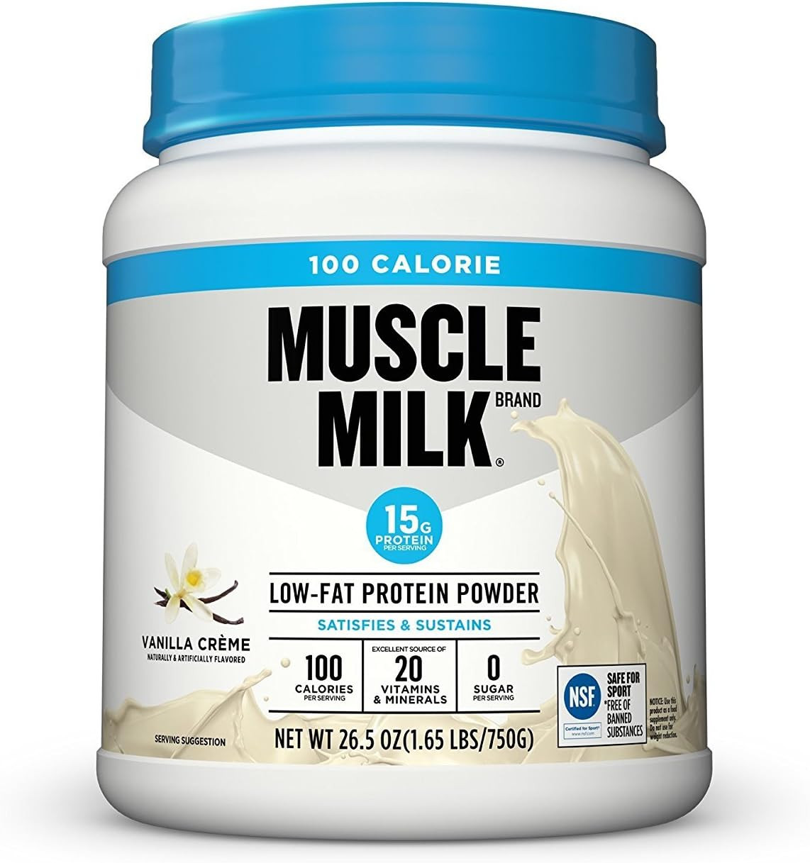 ZERO, 100 Calorie Protein Powder, Vanilla, 15G Protein, 1.65 Pound, 25 Servings