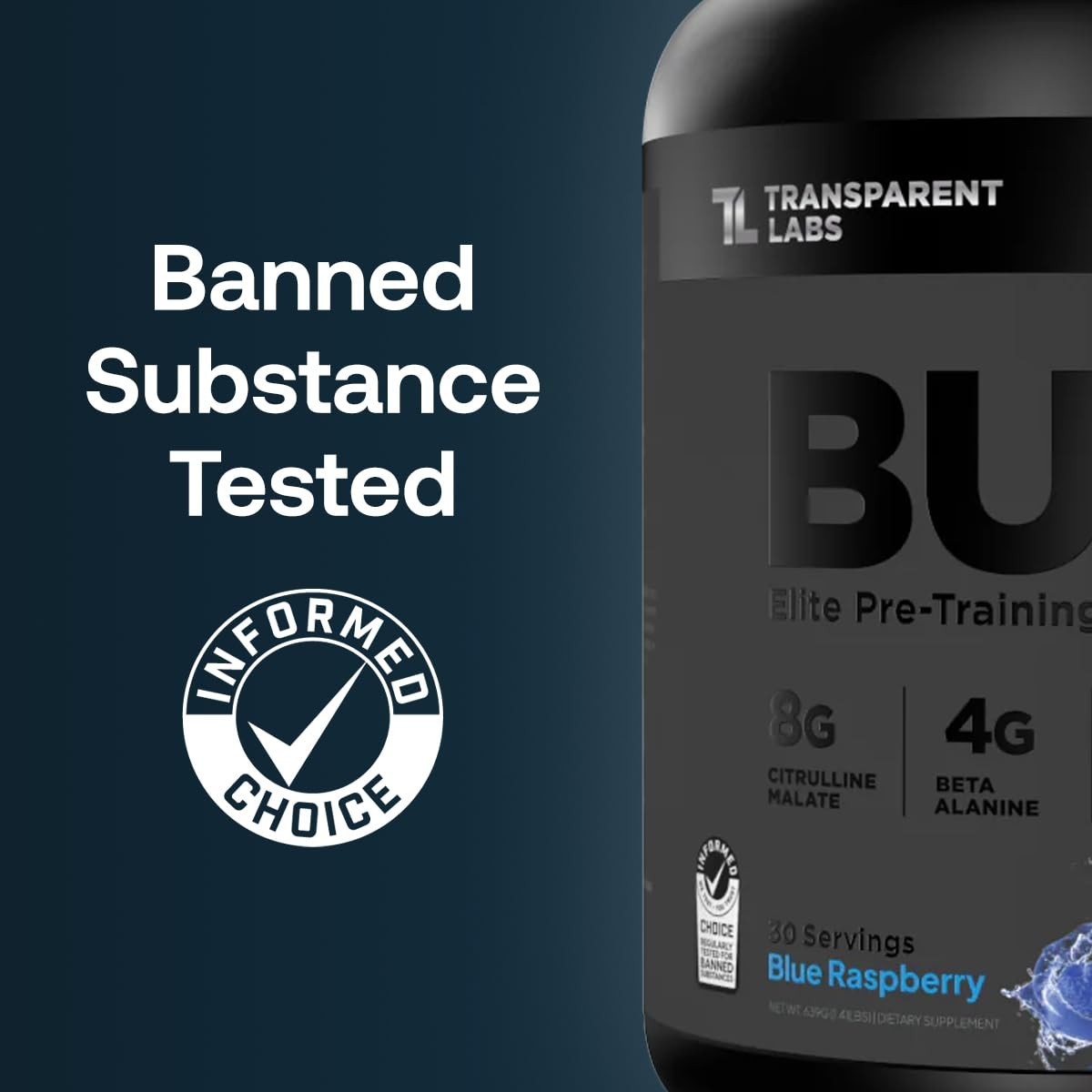 Sugar-Free Pre Workout for Men & Women – Beta Alanine, Citrulline, Caffeine – 30