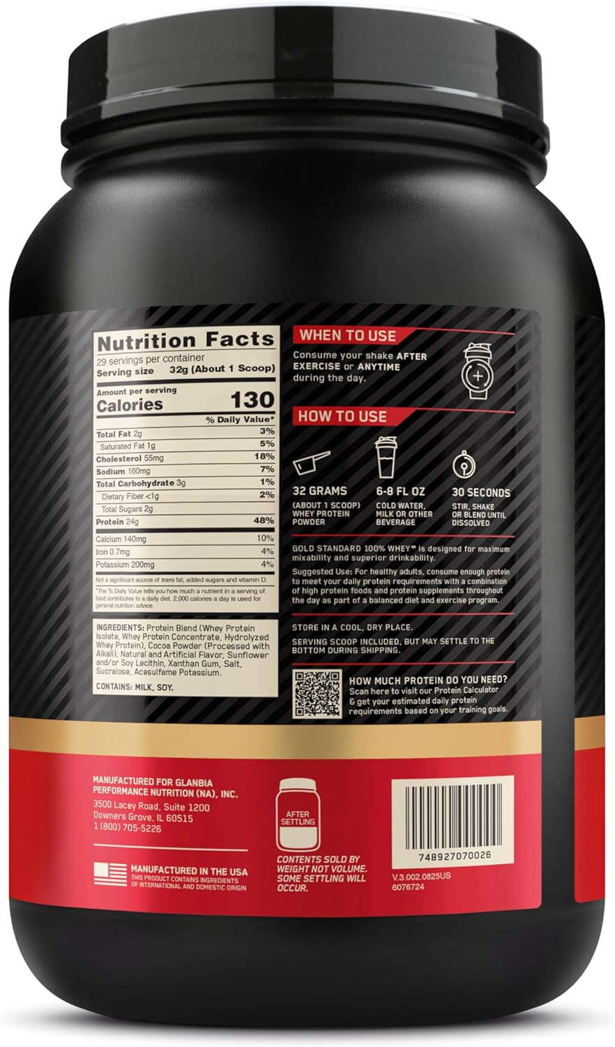 New Flavor Gold Standard 100% Whey Protein Powder, S’Mores, 2 Pound (Pack of 1)