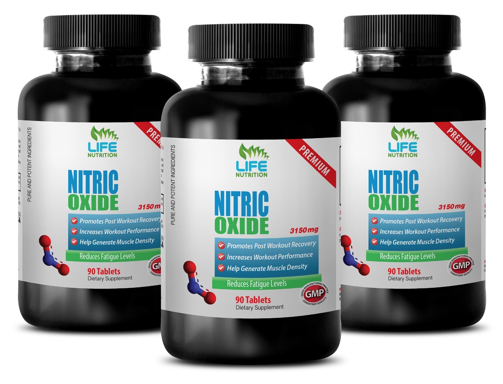 natural workout supplement – Nitric Oxide 3150mg – increase vascular function 3B