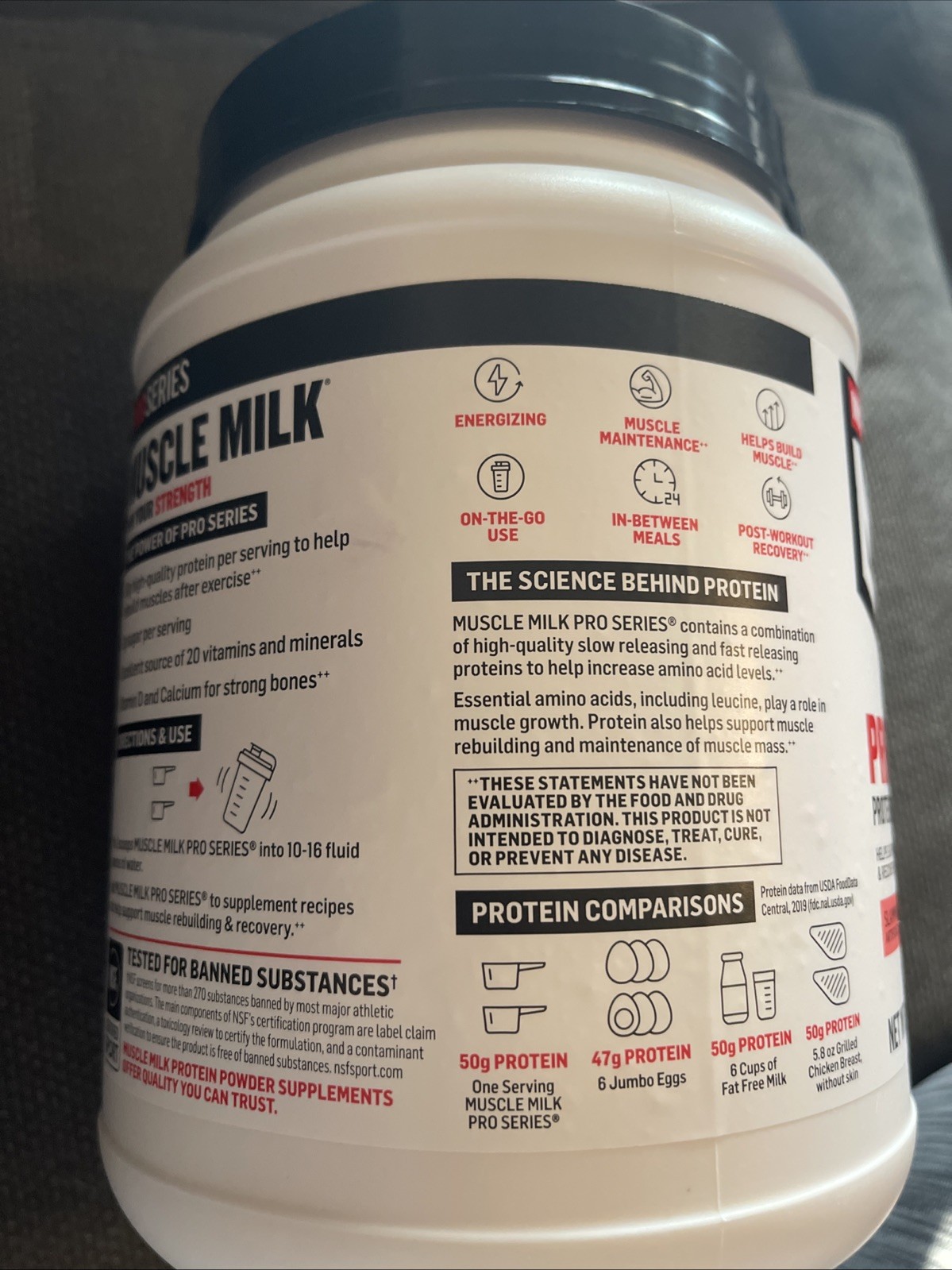 Muscle Milk Pro Series Protein Powder, Strawberry, 2 Pounds (EXP: Sep, 25)