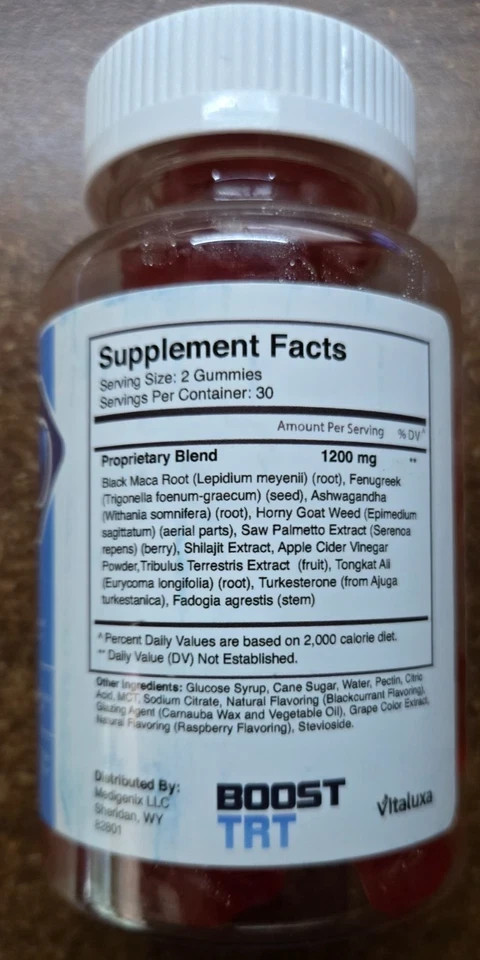 BOOST TRT GUMMIES FOR MEN, BoostTRT SUPPLEMENT PERFORMANCE SUPPORT TRT BOOST