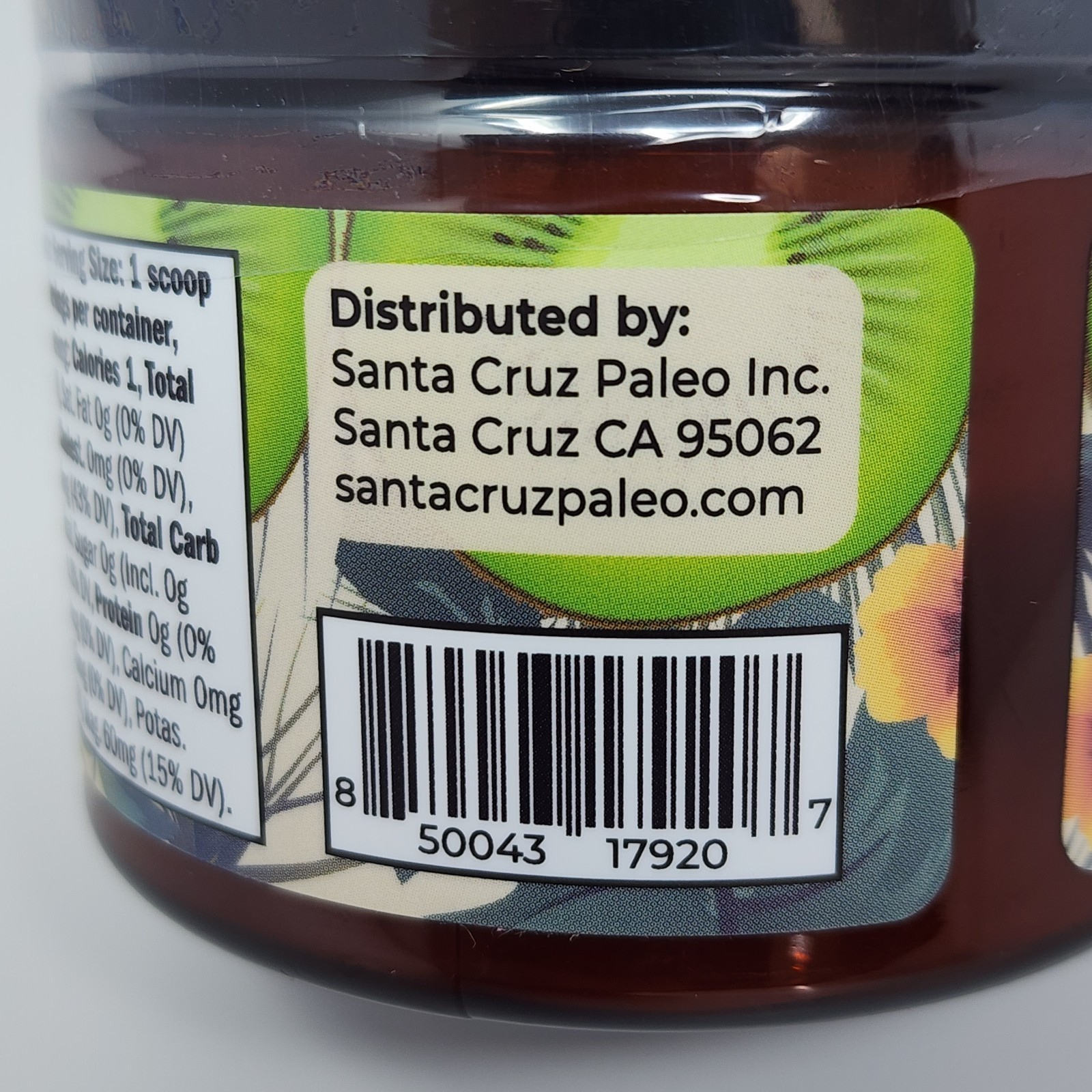 Santa Cruz Paleo Electrolyte Powder Kiwi Flavor 30 Servings Per Tub (3 Pack)