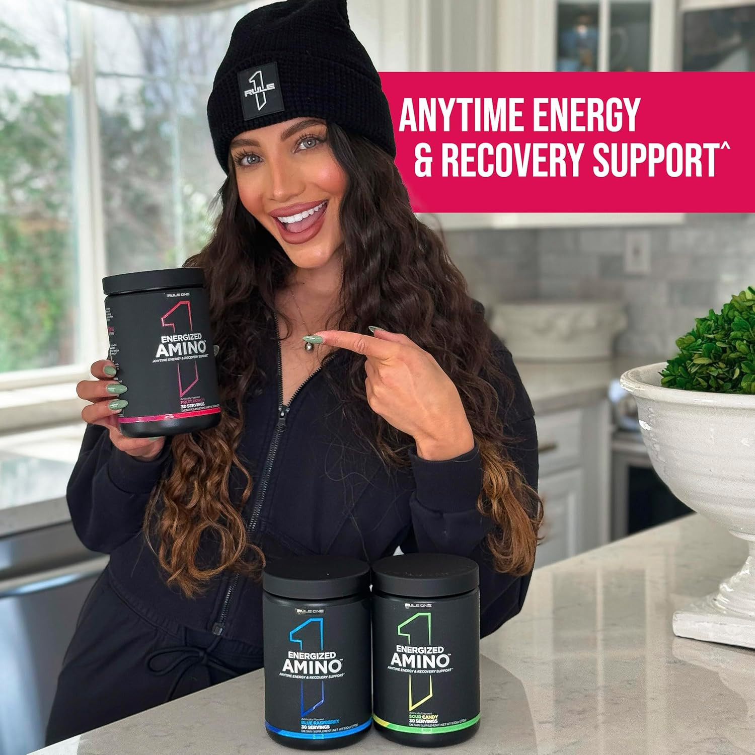 Rule 1 Energized Amino – Anytime Energy and Recovery Support with Bcaas, Glutami