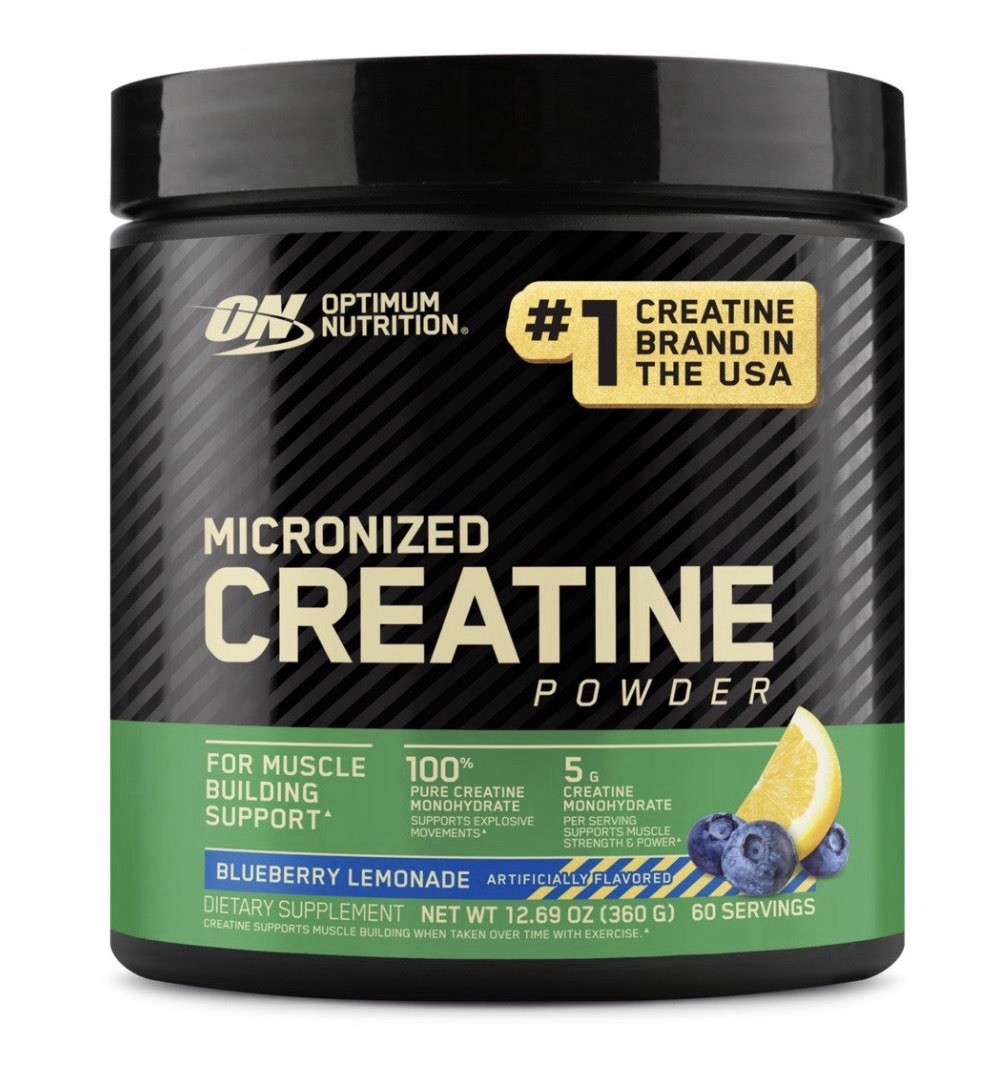 Optimum Nutrition Micronized Creatine Powder, Blueberry Lemonade 12.69 OZ/360G