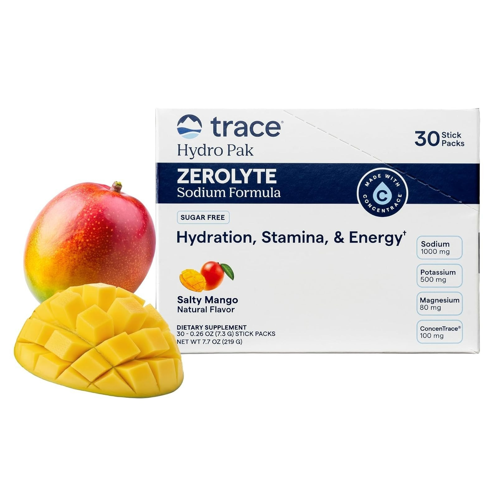 ZeroLyte Electrolyte Drink Mix – Salty Watermelon, 30 Packets