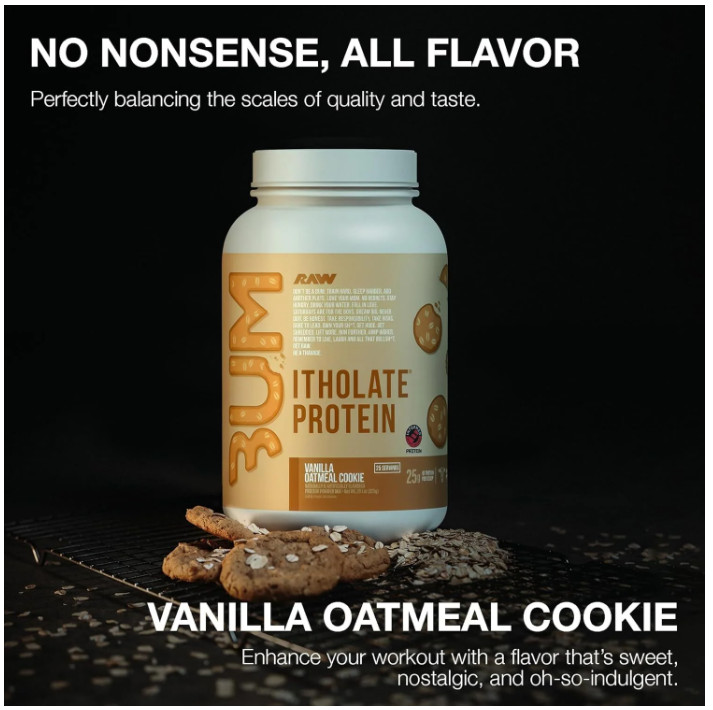 RAW Nutrition BUM Itholate Protein Powder Vanilla Oatmeal Cookie 15 Servings