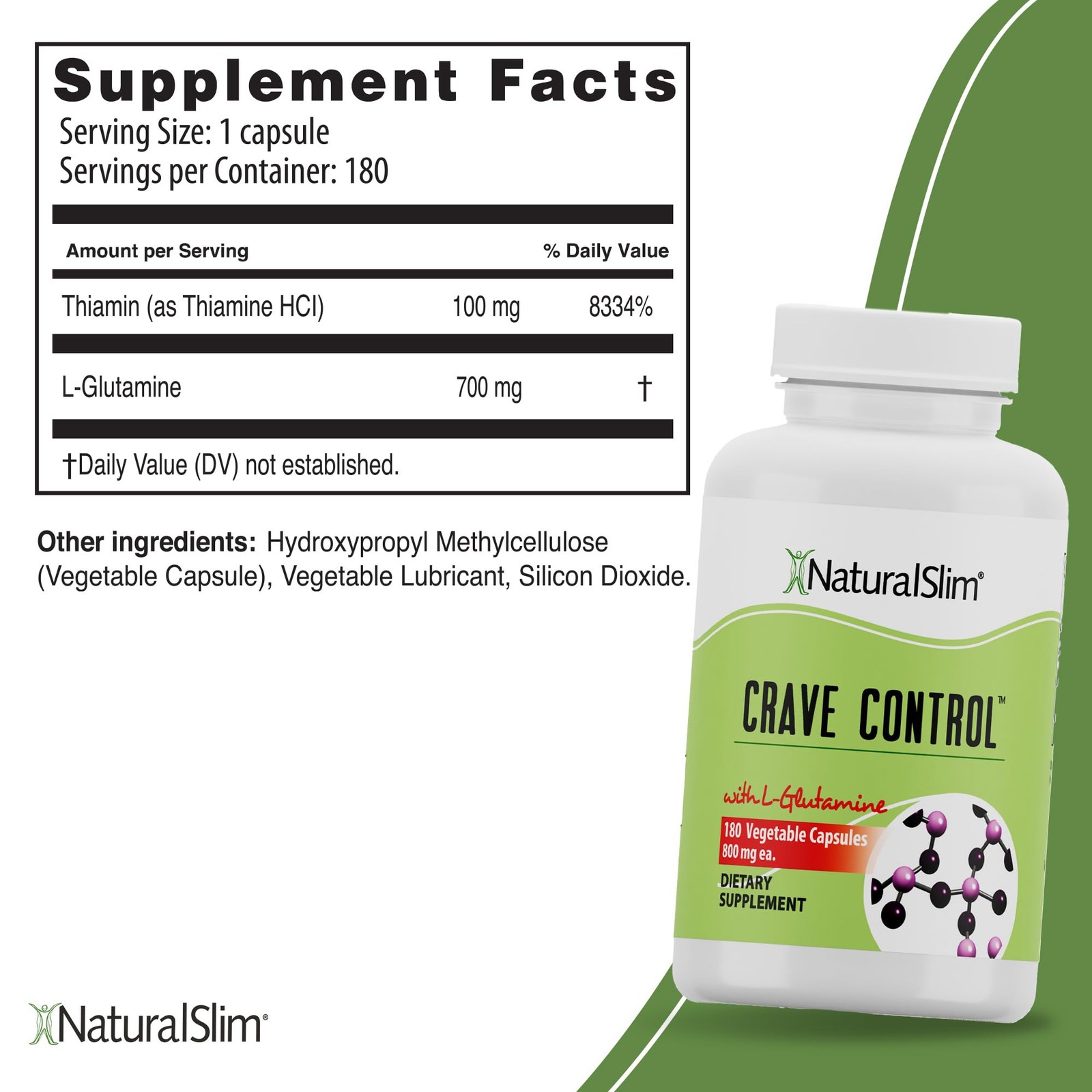 NaturalSlim Crave Control – Sugar Craving & Appetite Suppressant Supplement