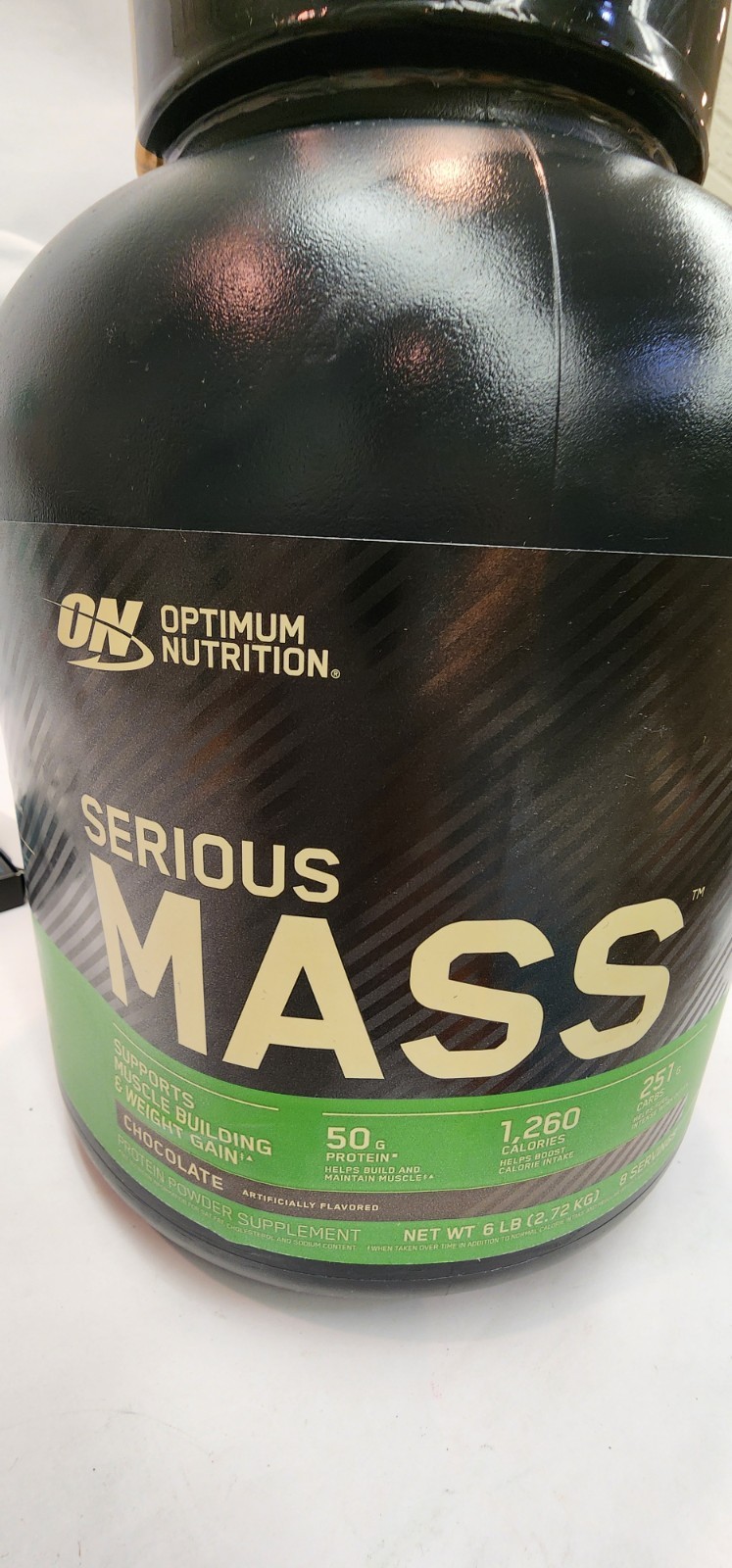 Optimum Nutrition Serious Mass Gainer Protein Powder, Vanilla 6lbs, Ex. 12/25