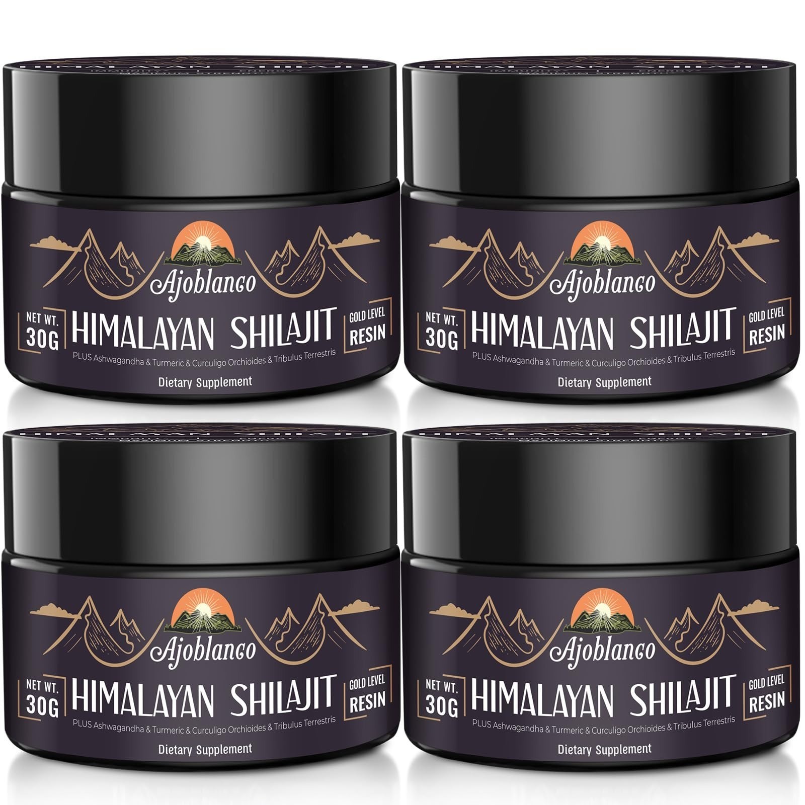 Ajoblanco 600mg Shilajit Pure Himalayan Organic Resin – Energy & Immunity